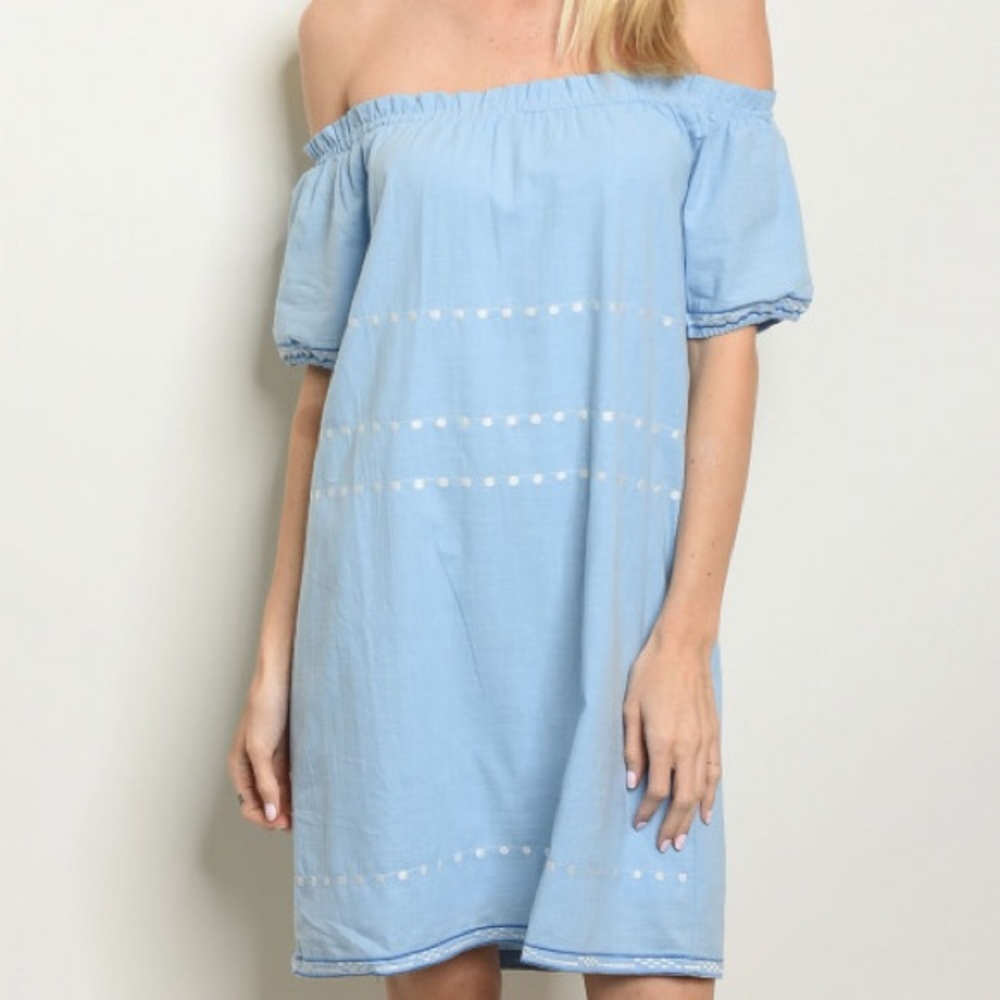 Sold Out Love Riche Cotton off shoulder dress